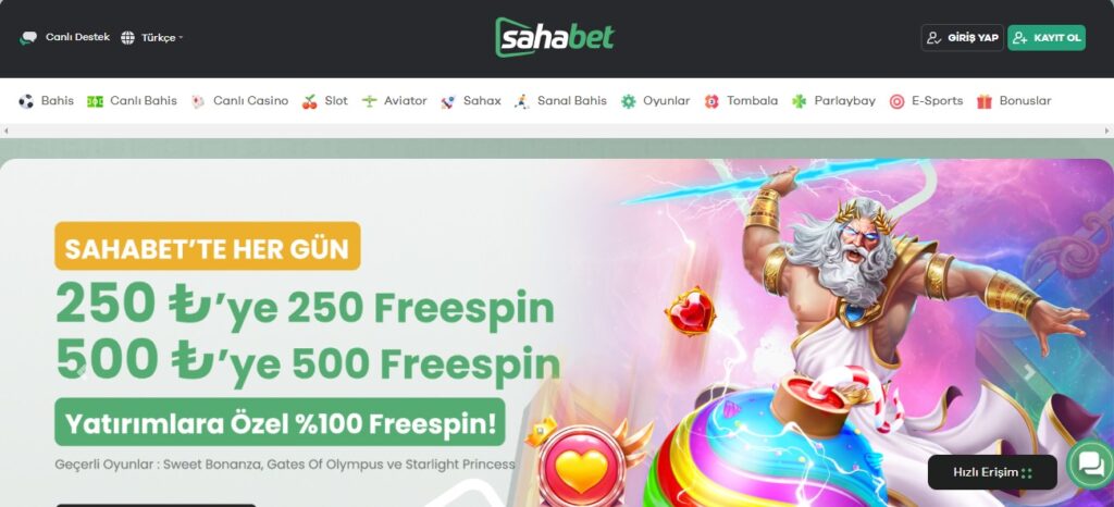 Sahabet Casino Hoş Geldin Paketi